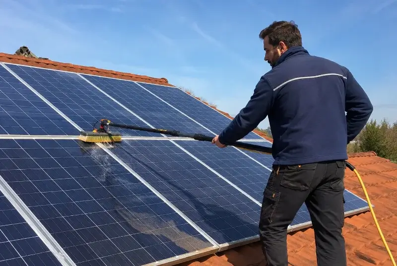 Nettoyage et entretien de panneaux solaires à Beauvallon